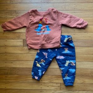 Dinosaur Sweatshirt and Sweat Pants Baby Boy 12 M